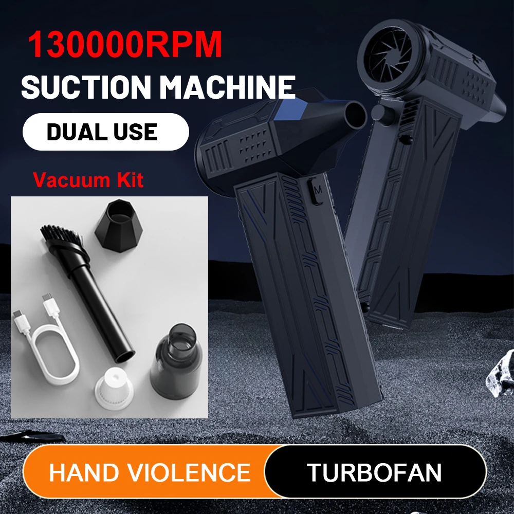 130000RPM Turbo Jet Violent Fan Vacuum Cleaner Blower Wind Speed 52m/s Portable Mini Air Blower Handheld Car Dust Blowing Tools
130000RPM Turbo Jet Violent Fan Vacuum Cleaner Blower Wind Speed 52m/s Portable Mini Air Blower Handheld Car Dust Blowing Tools