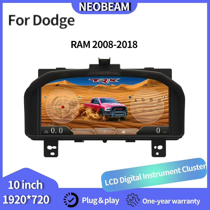 NEOBEAMCar Digital Cluster Instrument Cluster Carplay Screen For Dodge Ram 2008-2018 Display Virtual Cockpit Dashboard 12.3inch
NEOBEAMCar Digital Cluster Instrument Cluster Carplay Screen For Dodge Ram 2008-2018 Display Virtual Cockpit Dashboard 12.3inch