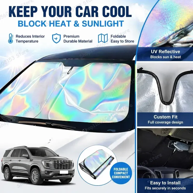 For GMC Yukon Foldable Windshield Sun Shade UV Reflective Car Sun Protector Interior Accessory Heat Reduction Cooling Shield
For GMC Yukon Foldable Windshield Sun Shade UV Reflective Car Sun Protector Interior Accessory Heat Reduction Cooling Shield