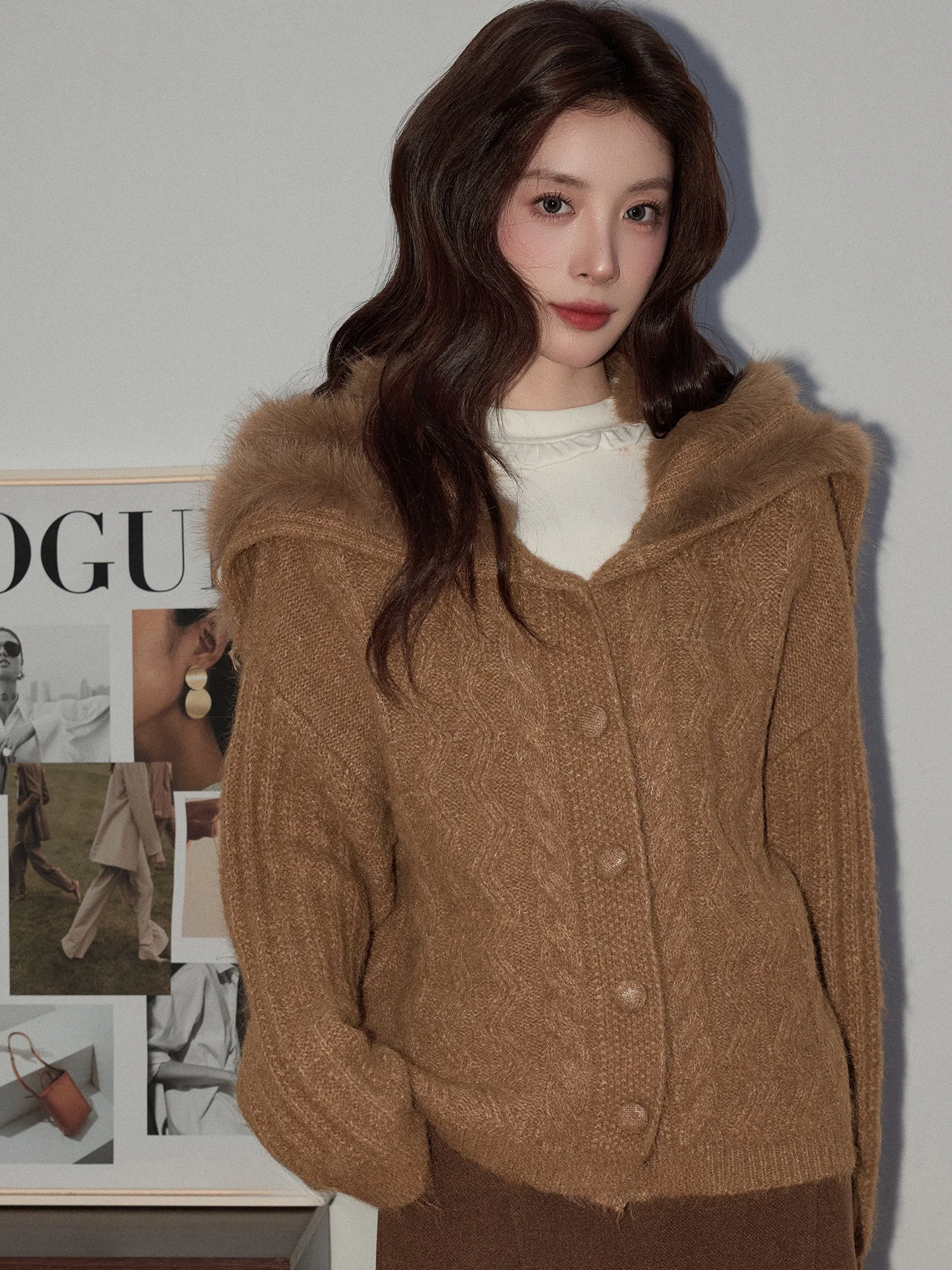 Warm Casual Women's Open Cardigan Sweater Large Collar Loose Fit Autumn Winter ort Outerwear Slimming Sle American Brand
Warm Casual Women's Open Cardigan Sweater Large Collar Loose Fit Autumn Winter ort Outerwear Slimming Sle American Brand