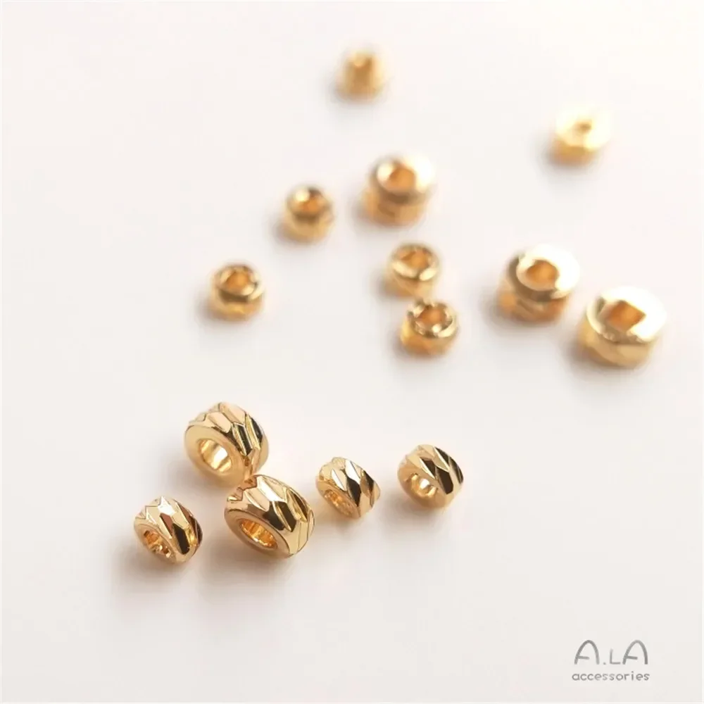 14k Gold Horizontally Cut Flower Beads Flat Pieces DIY Handmade Bracelet Accessories Cut Flower Partitions Wheel Loose Beads
14k Gold Horizontally Cut Flower Beads Flat Pieces DIY Handmade Bracelet Accessories Cut Flower Partitions Wheel Loose Beads