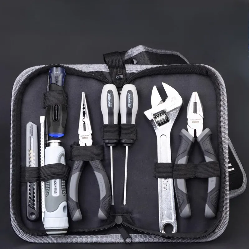 Household Multifunctional Portable Hand Tools Set Electrician Repair Set Screwdriver Wrench Pliers Hardware Tool Storage Bag
Household Multifunctional Portable Hand Tools Set Electrician Repair Set Screwdriver Wrench Pliers Hardware Tool Storage Bag