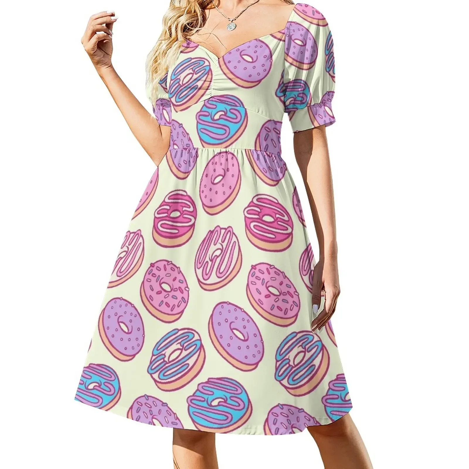 Pastel Donut Sticker Pack Short-Sleeved Dress birthday dress for women luxury 2025 Female dress
Pastel Donut Sticker Pack Short-Sleeved Dress birthday dress for women luxury 2025 Female dress