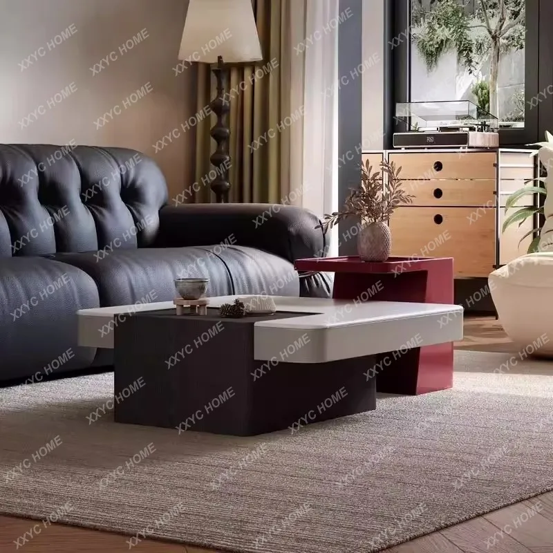 minimalist light luxury high-end solid wood rock slab coffee table
minimalist light luxury high-end solid wood rock slab coffee table