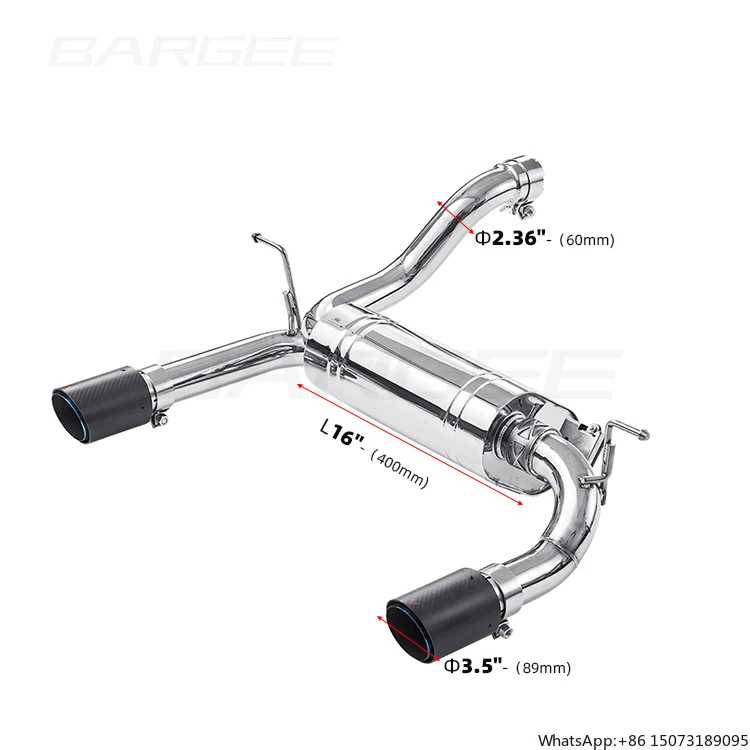 Высококачественная выхлопная система Catback Bargee для Jeep Wrangler JL 2018+ 2.0T с электронным управлением клапанами
Высококачественная выхлопная система Catback Bargee для Jeep Wrangler JL 2018+ 2.0T с электронным управлением клапанами