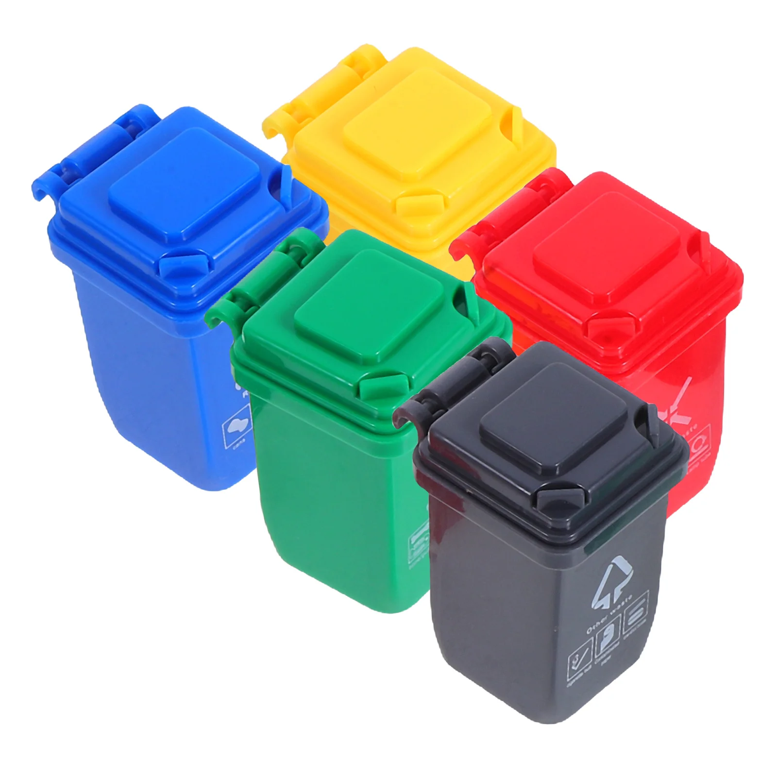 5 Pcs Dollhouse Mini Sorting Trash Can Simulation Garbage Small Cans Miniature Waste Bin Bins Decorative Desktop Model
5 Pcs Dollhouse Mini Sorting Trash Can Simulation Garbage Small Cans Miniature Waste Bin Bins Decorative Desktop Model