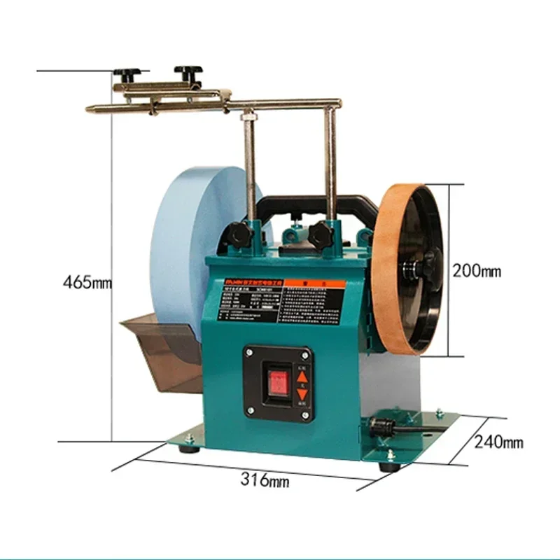 SCM8101 Knife Sharpener Kitchen Scissors Water-Cooled Polisher Low-Speed Electric Knife Polishing Machine 95r/min
SCM8101 Knife Sharpener Kitchen Scissors Water-Cooled Polisher Low-Speed Electric Knife Polishing Machine 95r/min