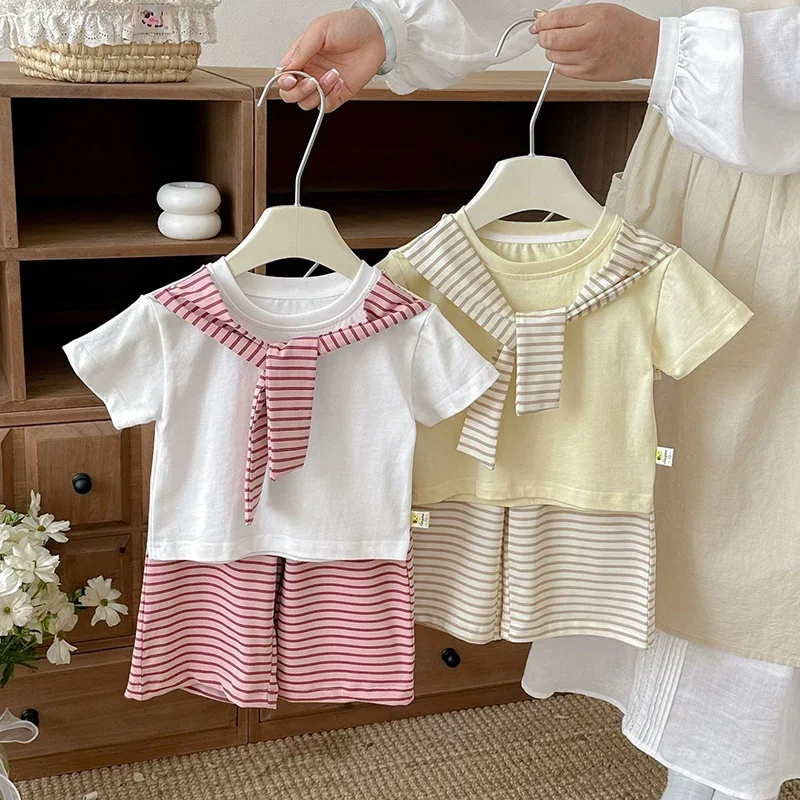 2026 New Summer 0-4Yrs Children Clothes Suit Short Sleeves Cotton T-shirt+Shorts Infant Baby Girls Clothing Set
2026 New Summer 0-4Yrs Children Clothes Suit Short Sleeves Cotton T-shirt+Shorts Infant Baby Girls Clothing Set