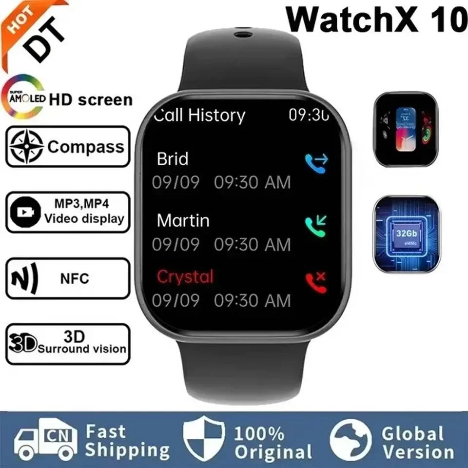 New Series 10 For Apple Watch 10 GPS SmartWatch 32G Memory 3D Surround Music Video NFC Bluetooth call Smartwatch For Android l0S
New Series 10 For Apple Watch 10 GPS SmartWatch 32G Memory 3D Surround Music Video NFC Bluetooth call Smartwatch For Android l0S