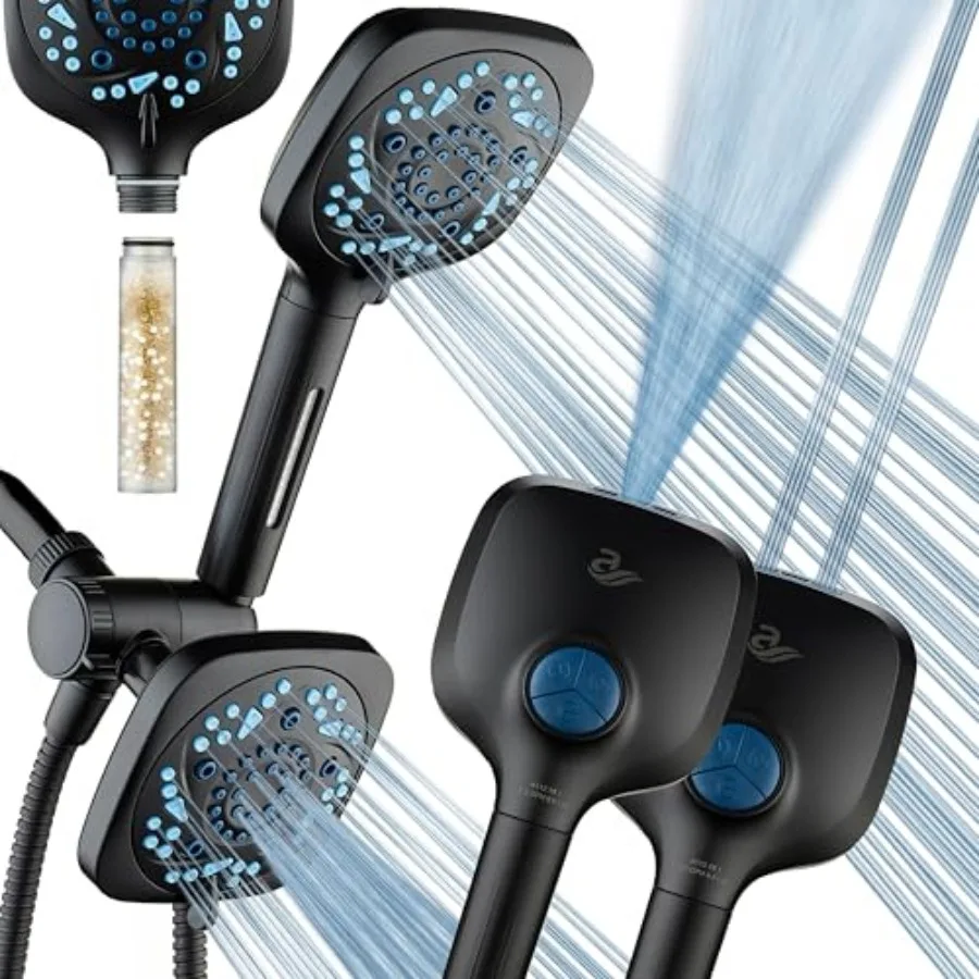 6-way High Pressure 82 Spray Mode Filtered Showerhead Combo - Handheld Shower Head Filters Chlorine to Heal Dry Skin, Revive Ha
6-way High Pressure 82 Spray Mode Filtered Showerhead Combo - Handheld Shower Head Filters Chlorine to Heal Dry Skin, Revive Ha