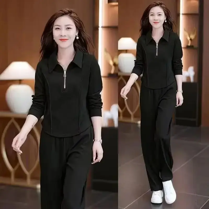 Wholesale 2025 Spring Autumn New Fashion Slimming Top And Wide Leg Pant Sets For Women 2 Pieces Outfit Women's Casual Sweat Suit
Wholesale 2025 Spring Autumn New Fashion Slimming Top And Wide Leg Pant Sets For Women 2 Pieces Outfit Women's Casual Sweat Suit