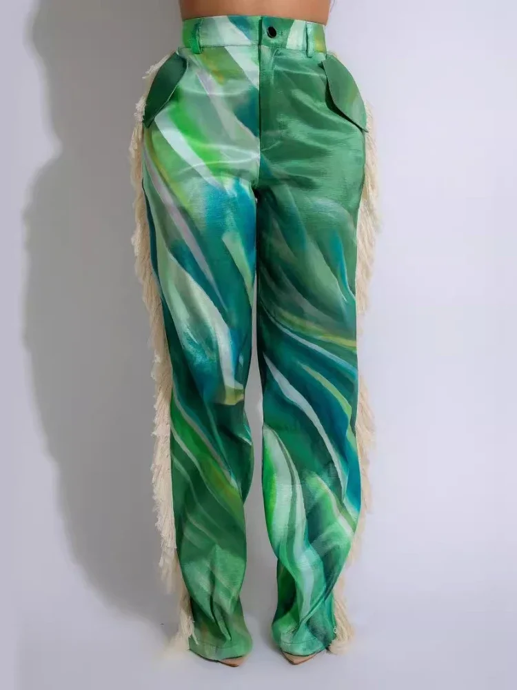 XIZOU Printed Tassel Women Pants 2024 Summer Fashion Streetwear Straight Casual Pants High Waisted y2k Women's Pants Korean
XIZOU Printed Tassel Women Pants 2024 Summer Fashion Streetwear Straight Casual Pants High Waisted y2k Women's Pants Korean