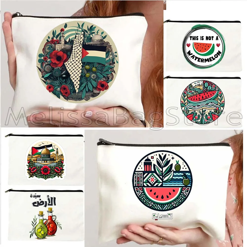 Arabic Peace Cute Gifts Al Aqsa Keffiyeh Olive Tree Al Aqsa Dome of The Rock Canvas Cosmetic Makeup Toilet Bag Pencil Case Pouch
Arabic Peace Cute Gifts Al Aqsa Keffiyeh Olive Tree Al Aqsa Dome of The Rock Canvas Cosmetic Makeup Toilet Bag Pencil Case Pouch