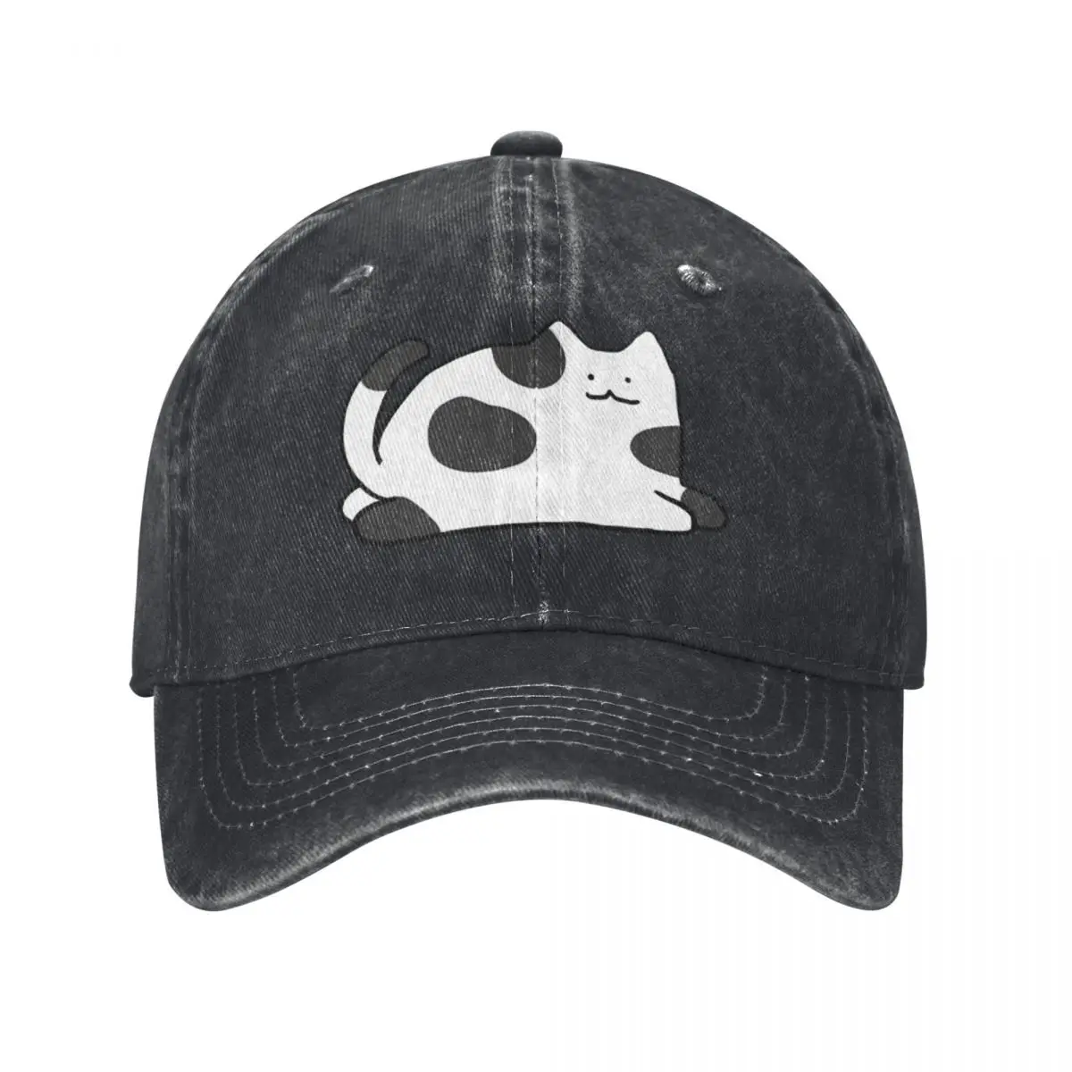 Chunky Black And White Cat Baseball Caps Vintage Denim Washed Headwear Unisex Style Outdoor Running Hats
Chunky Black And White Cat Baseball Caps Vintage Denim Washed Headwear Unisex Style Outdoor Running Hats