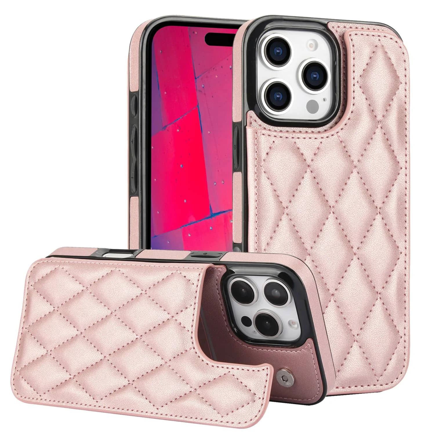 For iPhone 16 Pro Max iPhone 16 Plus Case, Luxury Flip Folio PU Faux Leather Wallet Cover Card Slots and Kickstand for Women
For iPhone 16 Pro Max iPhone 16 Plus Case, Luxury Flip Folio PU Faux Leather Wallet Cover Card Slots and Kickstand for Women