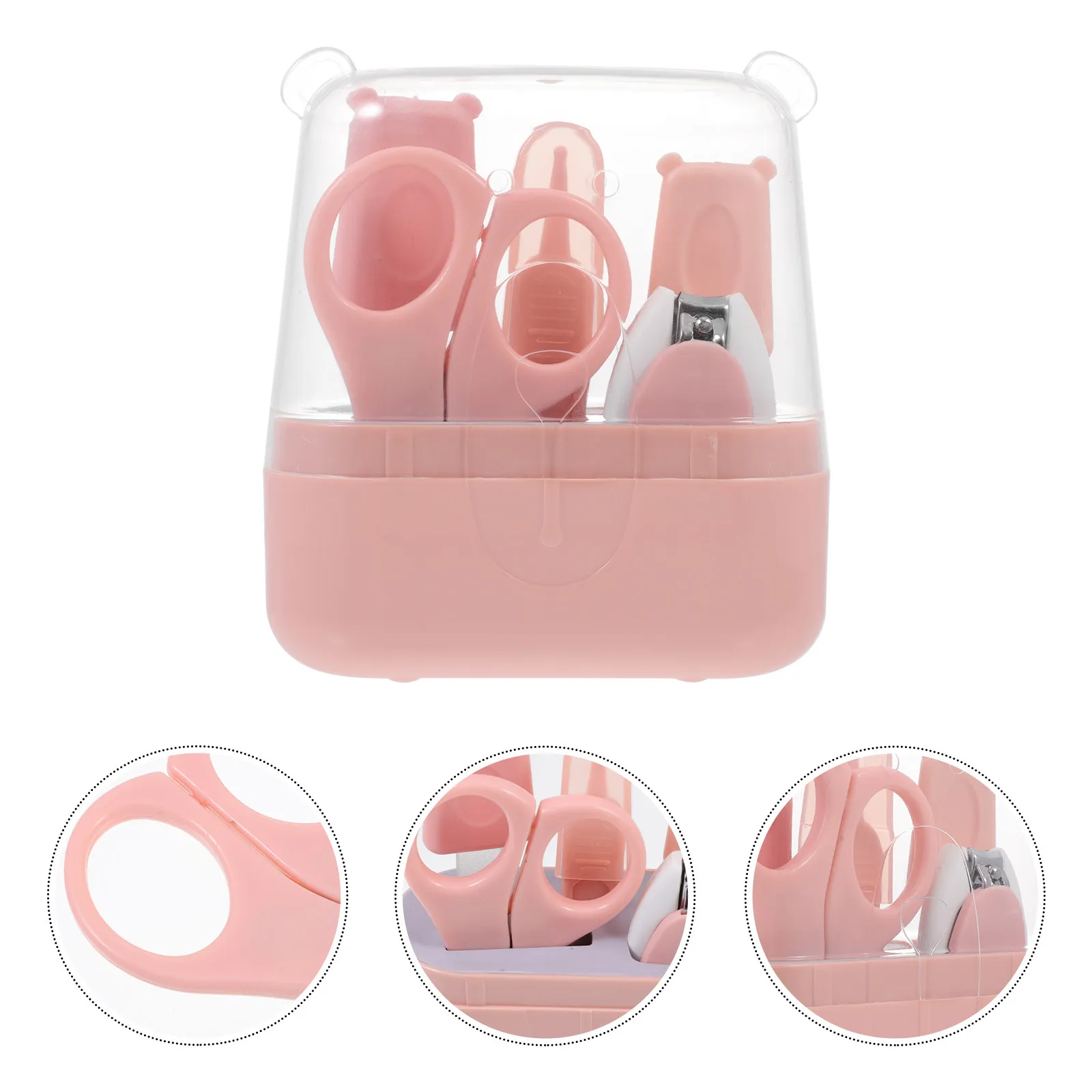 1Set Infant Nail Care Kit Baby Nail Clipper Set Pink Manicure Pedicure Grooming Kit Safe for Newborn Toddler Toddler Tweezer
1Set Infant Nail Care Kit Baby Nail Clipper Set Pink Manicure Pedicure Grooming Kit Safe for Newborn Toddler Toddler Tweezer