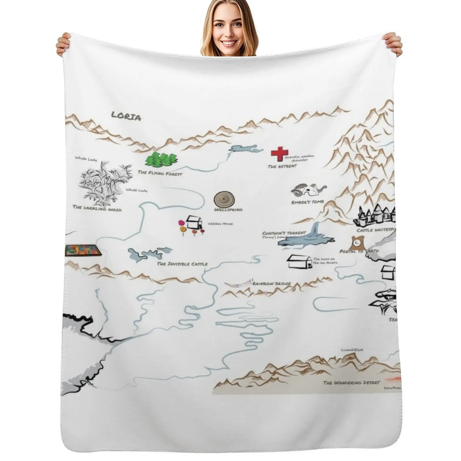 Fillory Map (with Hand Writing Quest) Throw Blanket Anti Shedding Soft Fuzzy Blanket for Home
Fillory Map (with Hand Writing Quest) Throw Blanket Anti Shedding Soft Fuzzy Blanket for Home