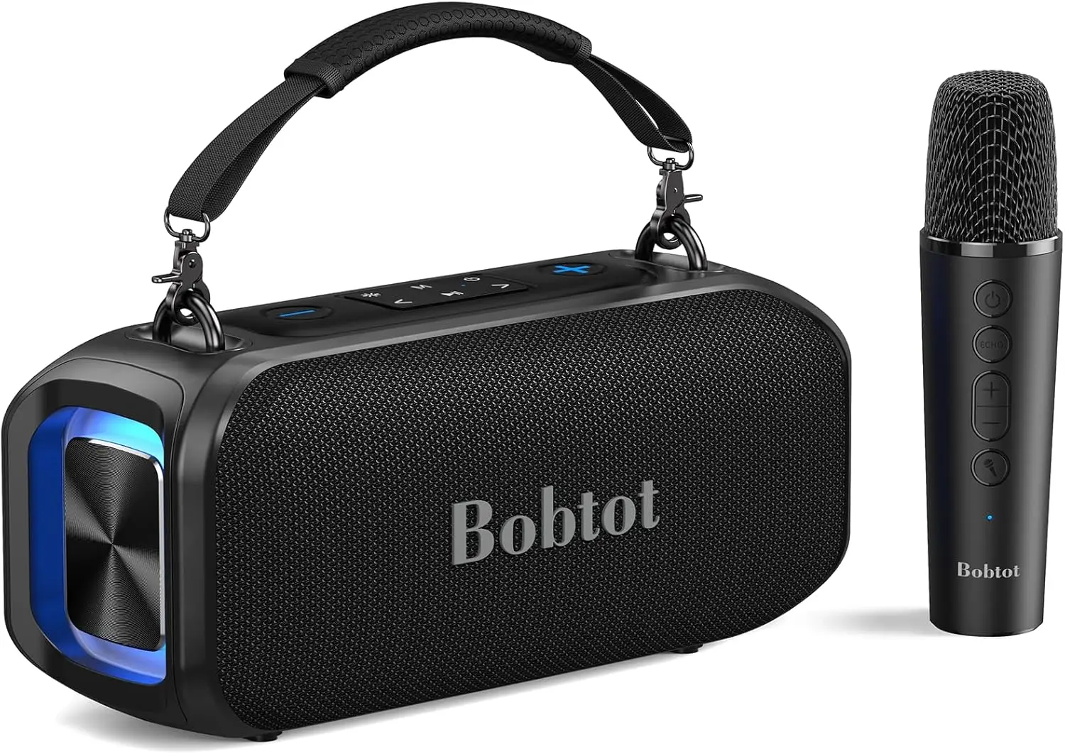 Портативная Bluetooth-колонка для караоке с беспроводным микрофоном, мощными басами и 4 звуковыми эффектами для домашних вечеринок
Портативная Bluetooth-колонка для караоке с беспроводным микрофоном, мощными басами и 4 звуковыми эффектами для домашних вечеринок
