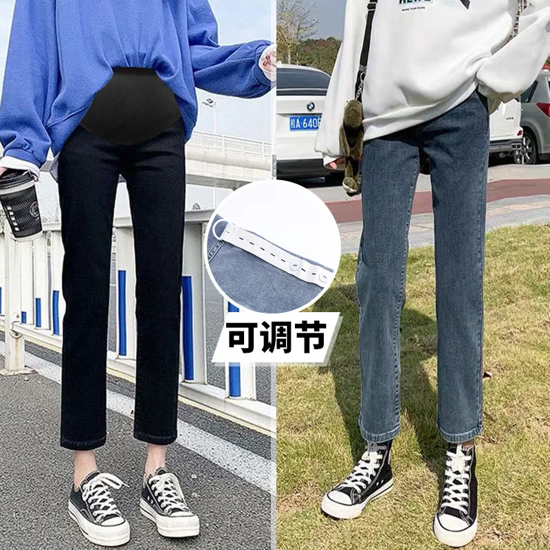 Pregnancy Elastic Abdominal Denim Pants Jeans for Pregnant Women Clothes Mother High Waist Trousers Four Seasons Multiple Colors
Pregnancy Elastic Abdominal Denim Pants Jeans for Pregnant Women Clothes Mother High Waist Trousers Four Seasons Multiple Colors