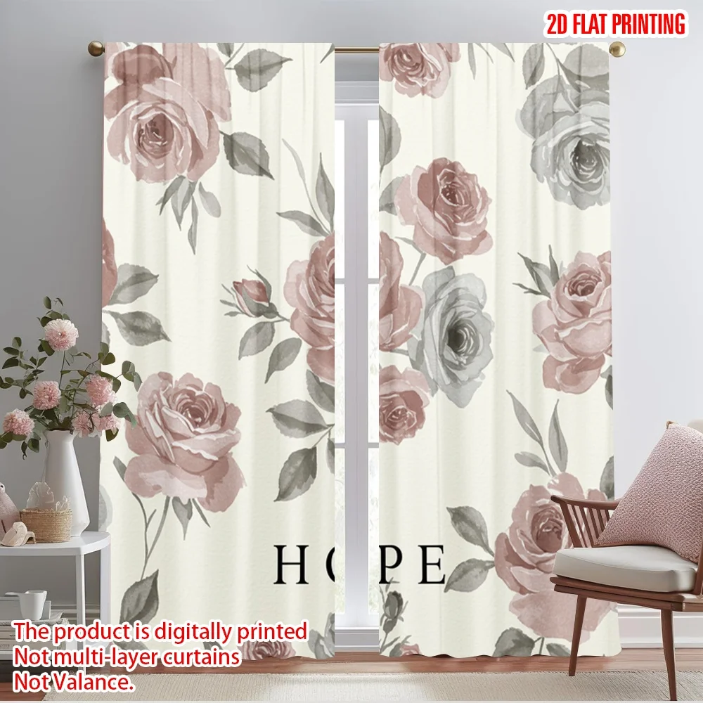 2pcs 2D flat printing Party Curtains Floral Rose Garden Hope Polyester Without Electricity Festive Holiday for New Year and
2pcs 2D flat printing Party Curtains Floral Rose Garden Hope Polyester Without Electricity Festive Holiday for New Year and