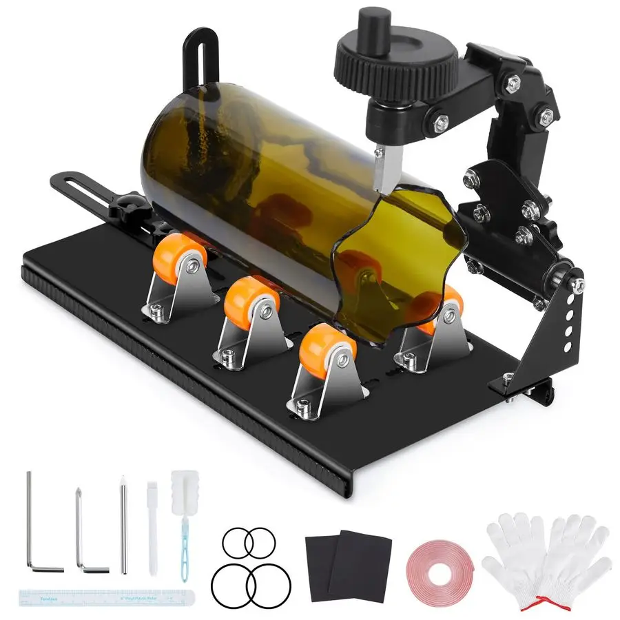 Bottle Cutter Kit, FIXM DIY Glass Cutter for Bottles with Adjustable Width, DIY Any ArtWare with a Complete Set of Accessories
Bottle Cutter Kit, FIXM DIY Glass Cutter for Bottles with Adjustable Width, DIY Any ArtWare with a Complete Set of Accessories