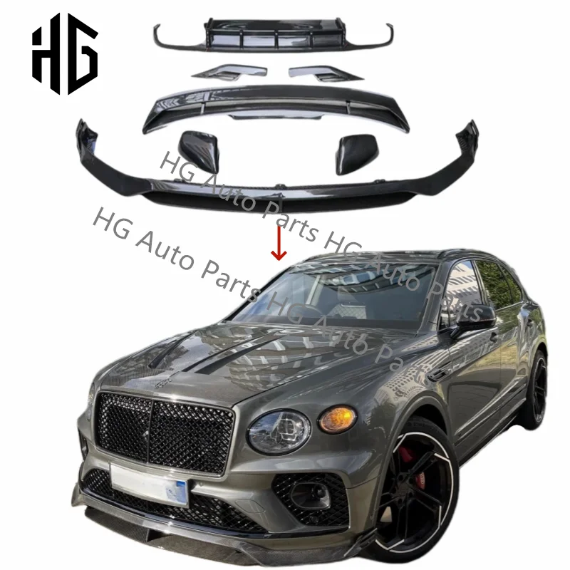 LD Style Car Body Kit For Bentley Bentayga Carbon Fiber Front Bumper Lip Rear Diffuser Tail Spoilers Upgrade Facelift Body Kit
LD Style Car Body Kit For Bentley Bentayga Carbon Fiber Front Bumper Lip Rear Diffuser Tail Spoilers Upgrade Facelift Body Kit