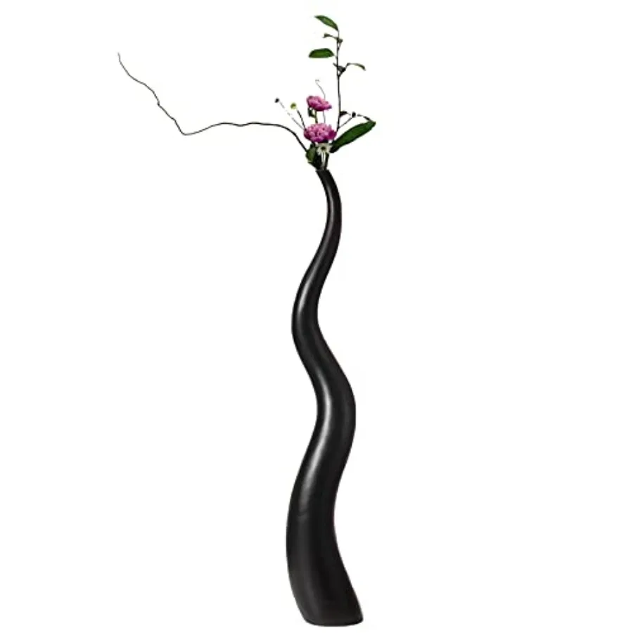 Tall Ceramic Black Animal Horn Floor Vase for Entryway Dining Living Room Decor Contemporary Elegance Meets Nature-Inspired Ant
Tall Ceramic Black Animal Horn Floor Vase for Entryway Dining Living Room Decor Contemporary Elegance Meets Nature-Inspired Ant
