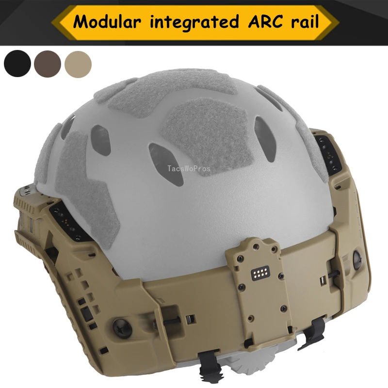 Тактический модульный интегрированный ARC-рейка для сверхвысоких быстрых шлемов, охотничьи аксессуары, тренировочный шлем для страйкбола, направляющая для шлема
Тактический модульный интегрированный ARC-рейка для сверхвысоких быстрых шлемов, охотничьи аксессуары, тренировочный шлем для страйкбола, направляющая для шлема
