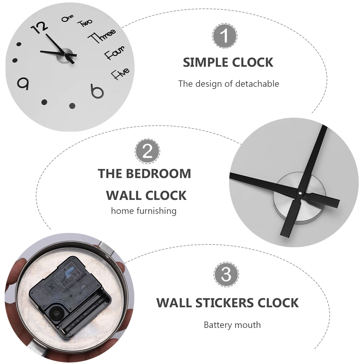 Punch-Free Wall Clock Sturdy Modern Vintage Design Easy Install Home Office Decorative Clock for Living Room
Punch-Free Wall Clock Sturdy Modern Vintage Design Easy Install Home Office Decorative Clock for Living Room