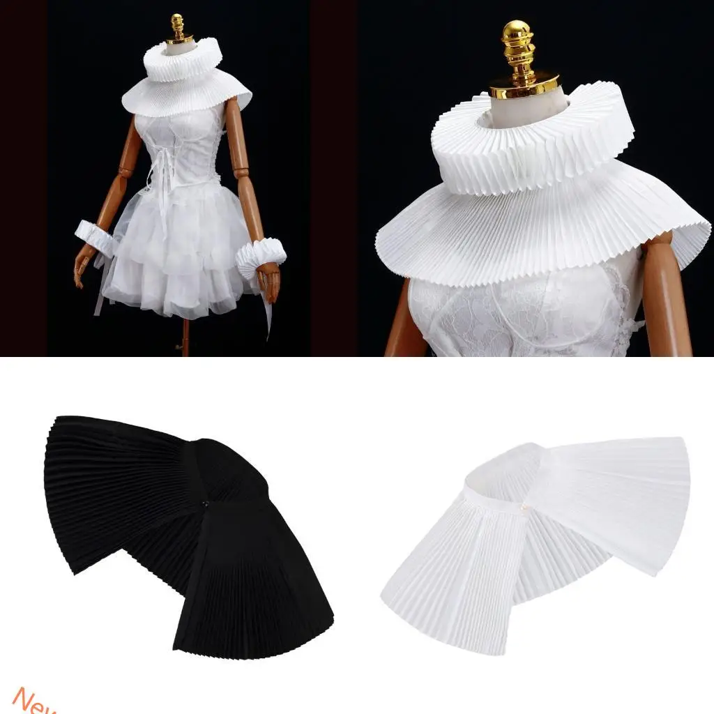 Artistic Accordion Pleated Collar Set of Practical Polyester Neck Wrap Cosplay LXAD
Artistic Accordion Pleated Collar Set of Practical Polyester Neck Wrap Cosplay LXAD
