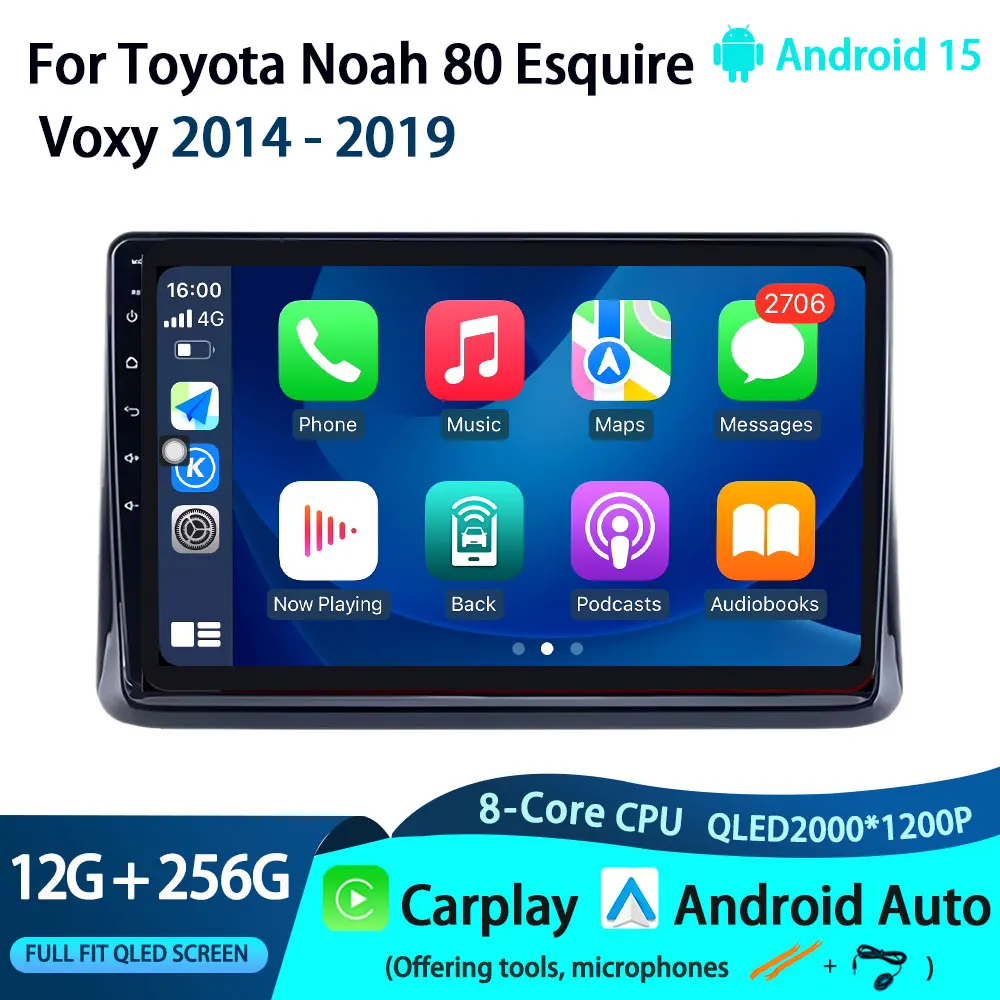 10 '' Wireless Carplay Android OS for Toyota Noah 80 Esquire Voxy 2014 - 2019 GPS Car Video Multimedia Player BT Touch Screen
10 '' Wireless Carplay Android OS for Toyota Noah 80 Esquire Voxy 2014 - 2019 GPS Car Video Multimedia Player BT Touch Screen