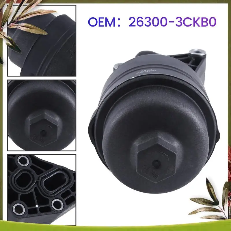 Portable 1 Piece 26300-3CKB0 Car Oil Filter Housing Assembly Black ABS For HYUNDAI GENESIS 3.8L 2015-2016
Portable 1 Piece 26300-3CKB0 Car Oil Filter Housing Assembly Black ABS For HYUNDAI GENESIS 3.8L 2015-2016