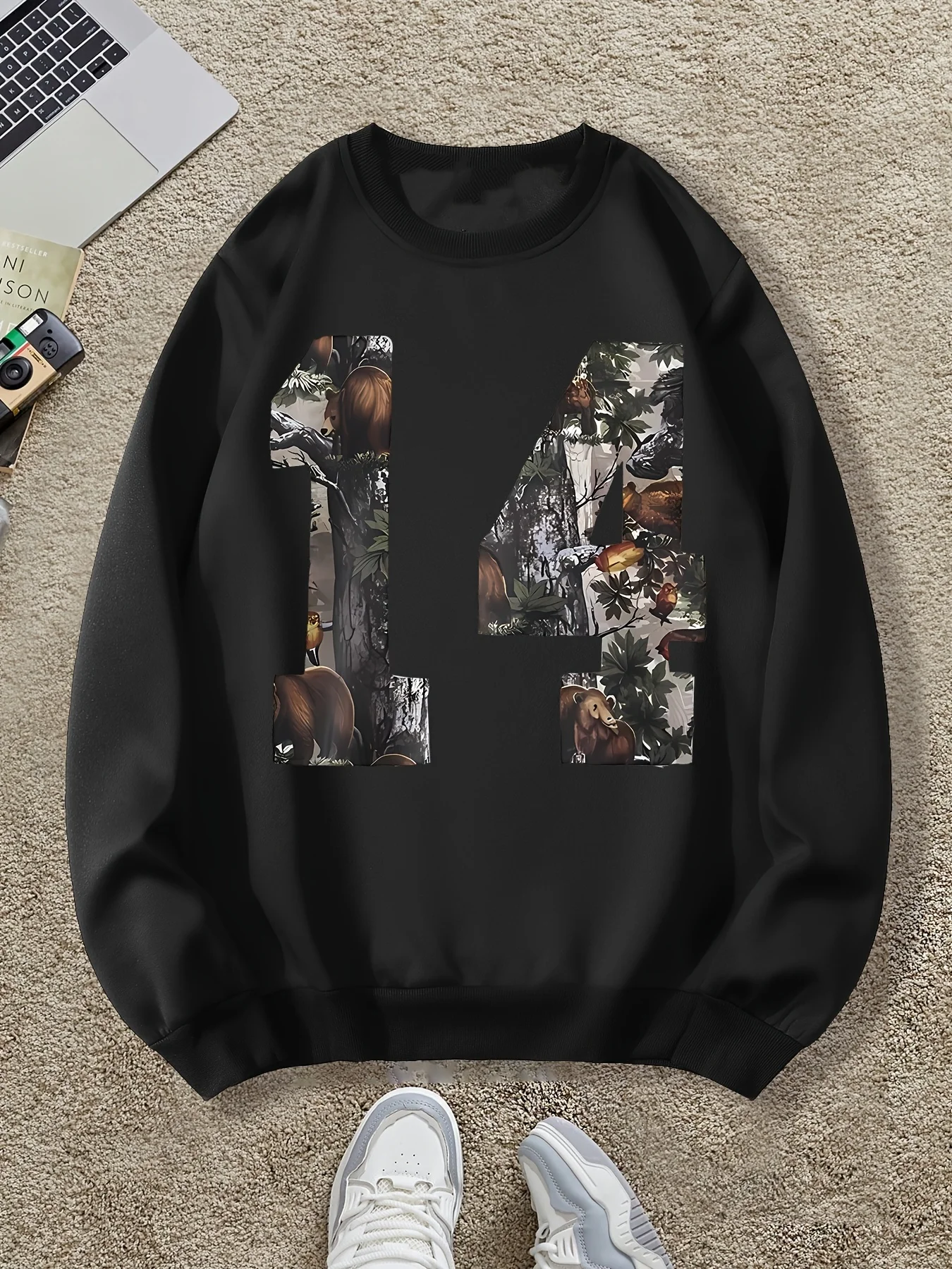 Осенне-зимняя мужская и женская спортивная одежда с длинными рукавами и принтом 14 узоров, повседневная свободная уличная одежда для спорта на открытом воздухе 
Осенне-зимняя мужская и женская спортивная одежда с длинными рукавами и принтом 14 узоров, повседневная свободная уличная одежда для спорта на открытом воздухе