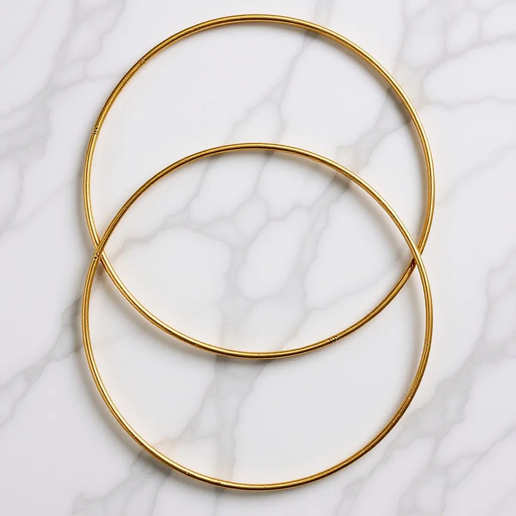 2Pcs Metal Dreamcatcher Circles Solid Gold Rings for DIY Crafting Dream Catcher Making Frame Windchime Wreath Supplies
2Pcs Metal Dreamcatcher Circles Solid Gold Rings for DIY Crafting Dream Catcher Making Frame Windchime Wreath Supplies