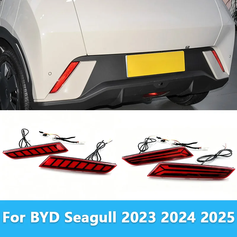 For BYD Seagull 2023 2024 2025 LED Rear Bumper Light Modification Brake Warning Light Driving Rear Fog Light Auto Accessories
For BYD Seagull 2023 2024 2025 LED Rear Bumper Light Modification Brake Warning Light Driving Rear Fog Light Auto Accessories