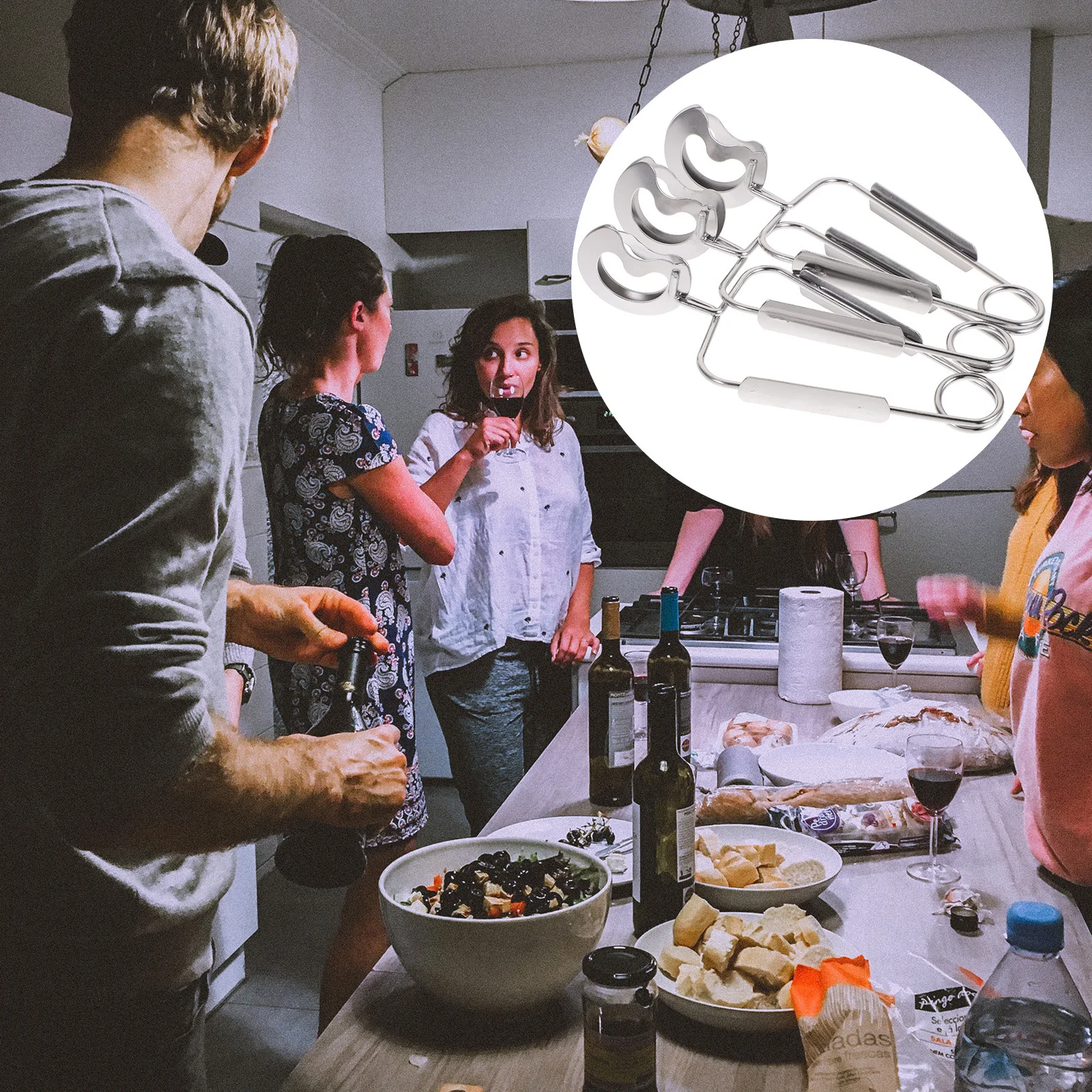 3pcs Stainless Steel Spring Food Clamp Compact Heat Resistant Snail Tong For Kitchen Serving Clip Escargot Tool Shellfish Clamp
3pcs Stainless Steel Spring Food Clamp Compact Heat Resistant Snail Tong For Kitchen Serving Clip Escargot Tool Shellfish Clamp