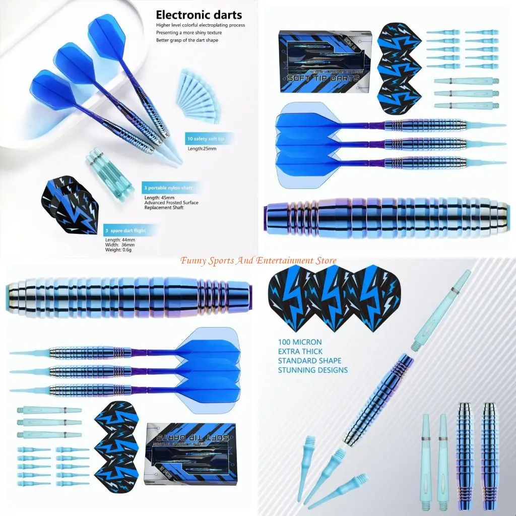 C4DE Plastic Tip Darting, Professional Soft Tip Darting for Dartboard with Tip, Shafts and Flight, 18.50g Darting Set
C4DE Plastic Tip Darting, Professional Soft Tip Darting for Dartboard with Tip, Shafts and Flight, 18.50g Darting Set