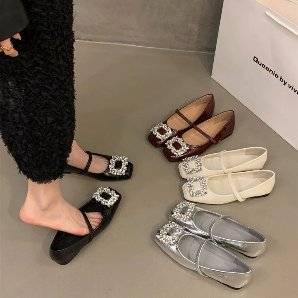 2025 Crystal Women Mary Jane Shoes Fashion Square Toe Party Dress Shoes Spring Autumn Elegant Thick Heel Shoes
2025 Crystal Women Mary Jane Shoes Fashion Square Toe Party Dress Shoes Spring Autumn Elegant Thick Heel Shoes