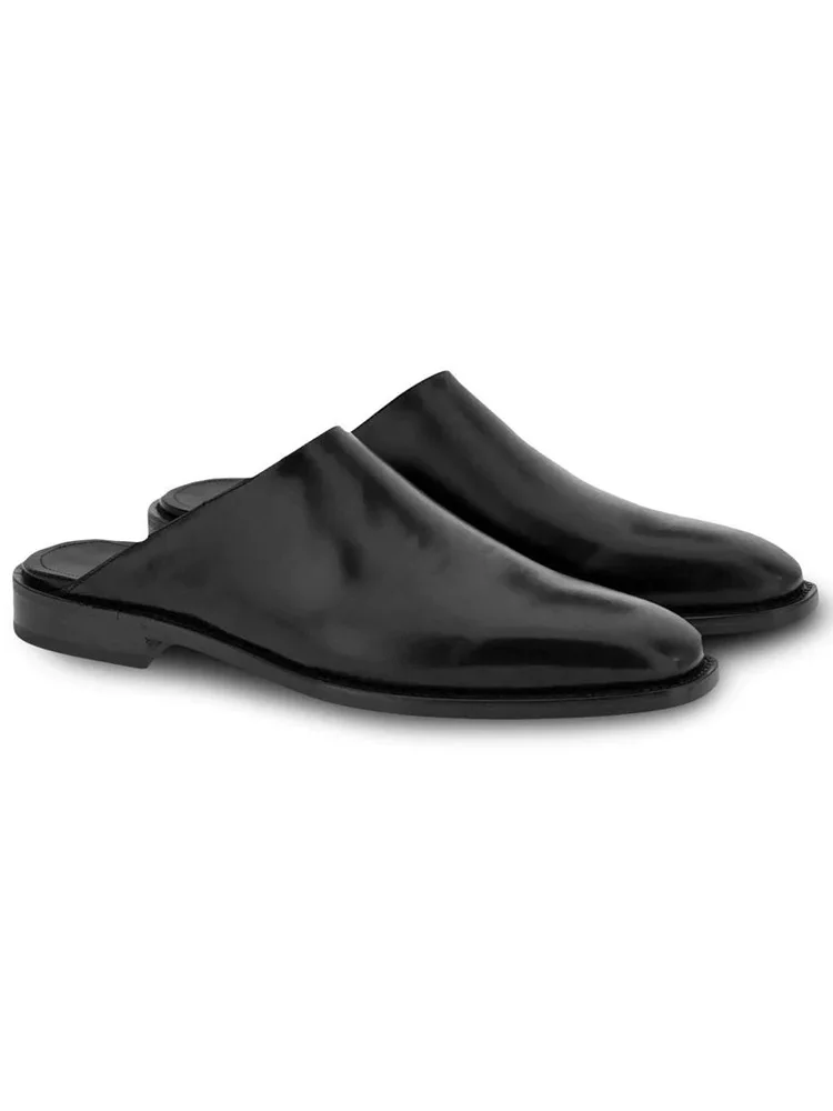 Handmade Summer Men's Mules owbiz Leather Slip-On Roman Thong oes Trendy Breathable Flat Heel Rubber Sole Color
Handmade Summer Men's Mules owbiz Leather Slip-On Roman Thong oes Trendy Breathable Flat Heel Rubber Sole Color