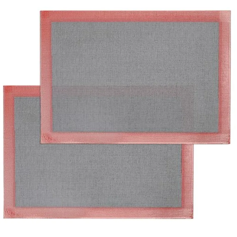 Силиконовый коврик для выпечки с микроперфорацией, 2 шт. Перфорированные коврики для выпечки, вкладыши для духовки для противни 13x18, многоразовая воздушная сетка
Силиконовый коврик для выпечки с микроперфорацией, 2 шт. Перфорированные коврики для выпечки, вкладыши для духовки для противни 13x18, многоразовая воздушная сетка