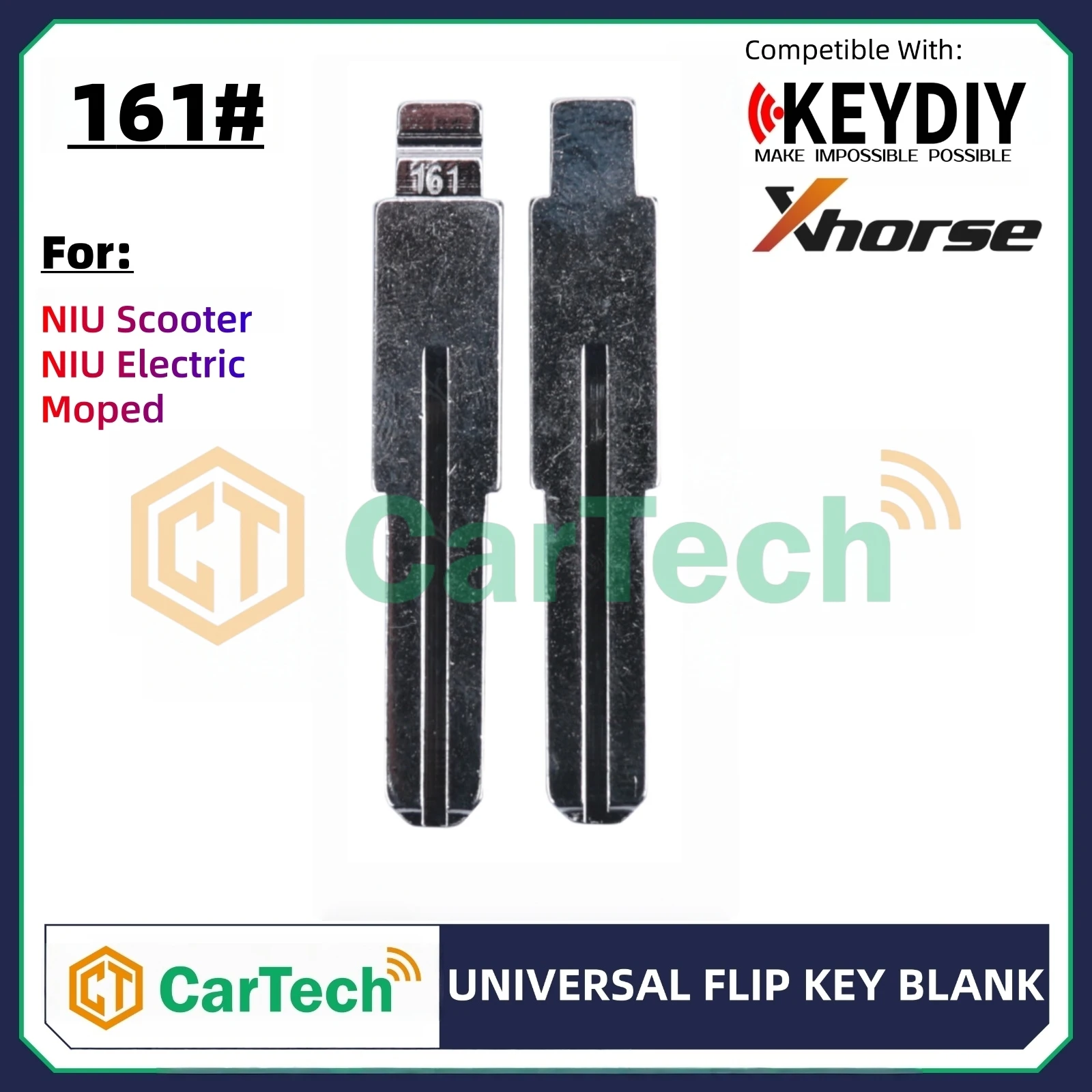 161# Uncut Flip Blank Key Blade for KEYDIY KD XHORSE VVDI Universal Remote Fit NIU Scooter NIU Electric Moped Motorbike Scooter
161# Uncut Flip Blank Key Blade for KEYDIY KD XHORSE VVDI Universal Remote Fit NIU Scooter NIU Electric Moped Motorbike Scooter