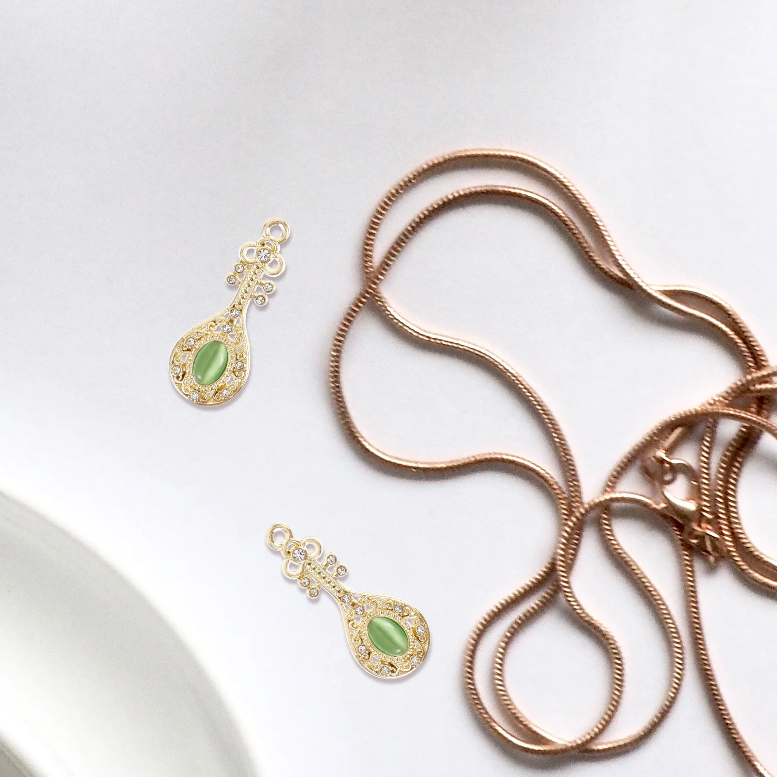 10 Pcs Pipa Earrings Accessories Ornament Charm Necklace Charms Dangle Zinc Alloy for Jewelry Making Pendants Decoration
10 Pcs Pipa Earrings Accessories Ornament Charm Necklace Charms Dangle Zinc Alloy for Jewelry Making Pendants Decoration