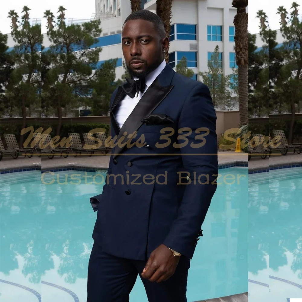 Luxury Wedding Men's Suits Formal Double Breasted Peak Lapel Slim Fit Male Clothing High Quality 2 Piece Jacket Pants Outfits
Luxury Wedding Men's Suits Formal Double Breasted Peak Lapel Slim Fit Male Clothing High Quality 2 Piece Jacket Pants Outfits