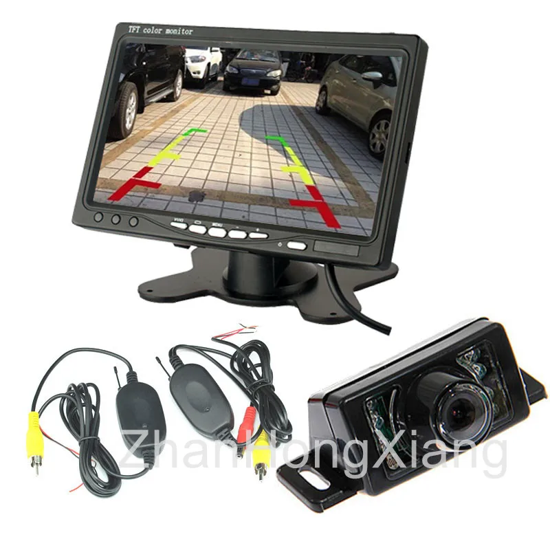 Wireless Reversing Parking Camera 7LED Sensor + 7" TFT LCD Car Rear View Monitor Kit
Wireless Reversing Parking Camera 7LED Sensor + 7" TFT LCD Car Rear View Monitor Kit
