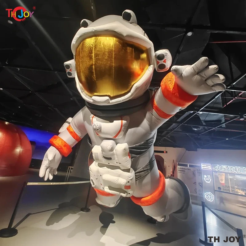 4m 13ft Tall Giant Inflatable Spaceman With Led Light Hanging Up Ceiling Astronaut Cartoon For Stage Decoration
4m 13ft Tall Giant Inflatable Spaceman With Led Light Hanging Up Ceiling Astronaut Cartoon For Stage Decoration