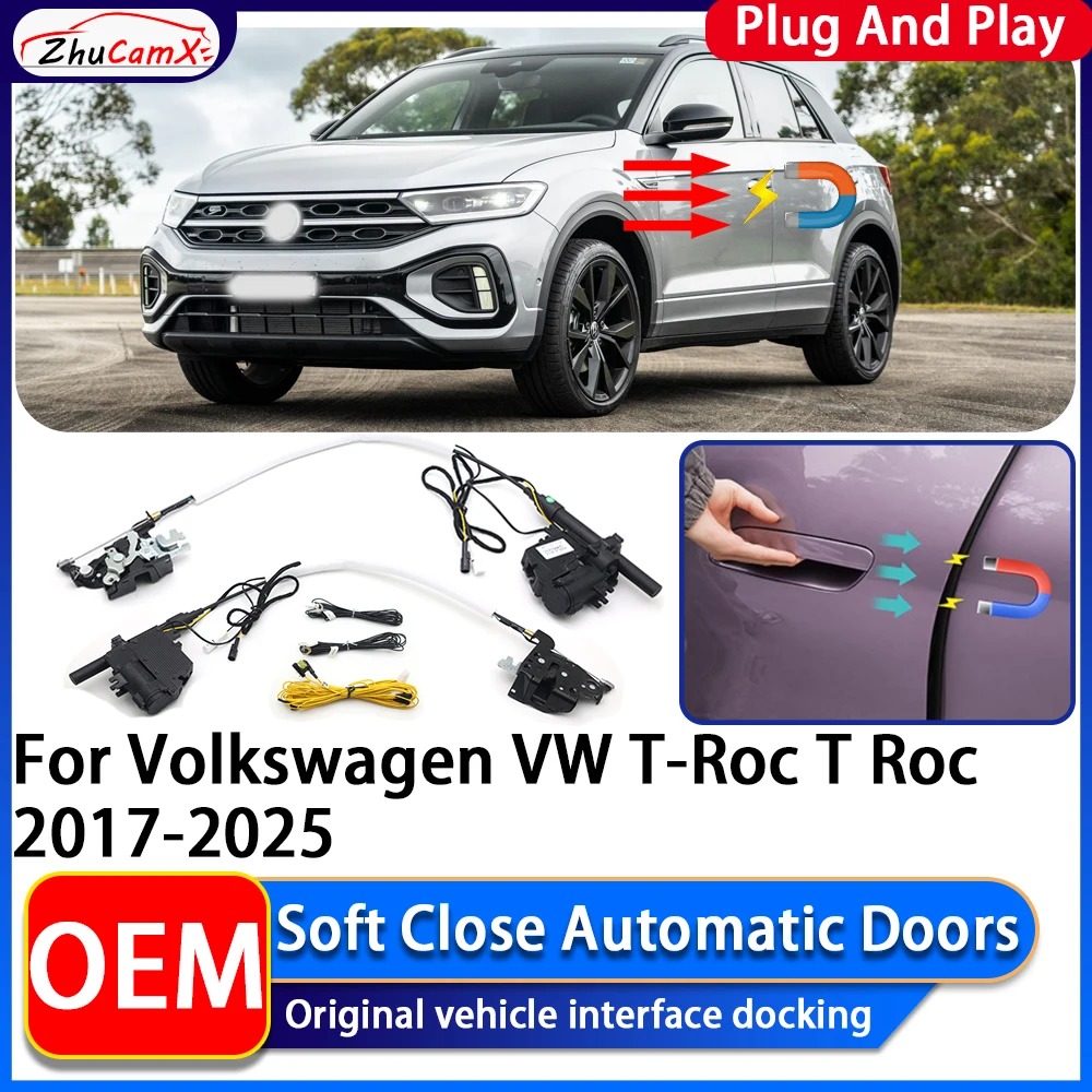 ZhuCamX OEM Electric Suction Power Soft Close Car Door Automatic Door Closing System For Volkswagen VW T-Roc T Roc 2017~2025
ZhuCamX OEM Electric Suction Power Soft Close Car Door Automatic Door Closing System For Volkswagen VW T-Roc T Roc 2017~2025