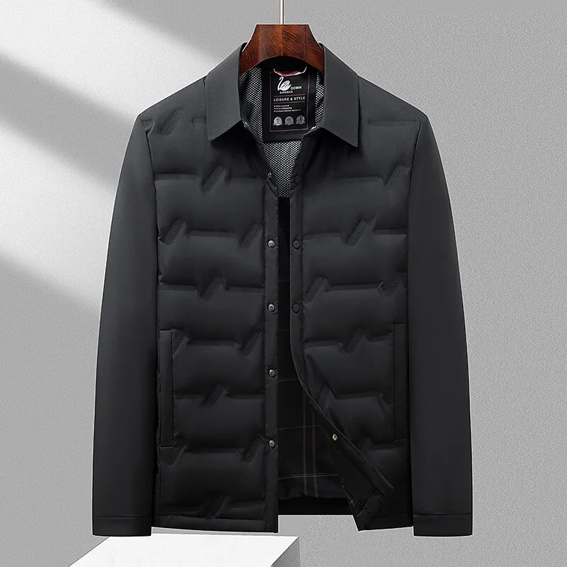 Casual Men's Lightweight Down Jackets Business Leisure Warm Slim Single Breasted Puffer Coats Outwear Windproof Padded Clothing
Casual Men's Lightweight Down Jackets Business Leisure Warm Slim Single Breasted Puffer Coats Outwear Windproof Padded Clothing