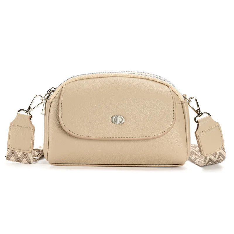 Trendy Solid Color Female Mobile Phone Bag Wide Shoulder Strap Zipper Crossbody Bag Adjustable Strap Shopping Shoulder Bag
Trendy Solid Color Female Mobile Phone Bag Wide Shoulder Strap Zipper Crossbody Bag Adjustable Strap Shopping Shoulder Bag