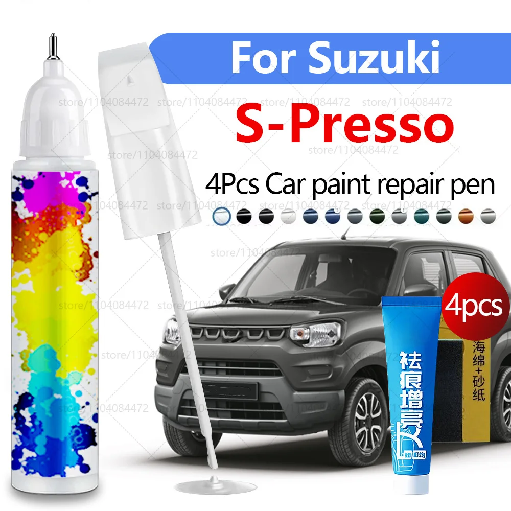 Ручка для ремонта автомобильной краски для Suzuki S-Presso 2019-2025 годов, аксессуары для ремонта царапин, 4 шт., черный, белый, оранжевый, серебристый zcc, синий
Ручка для ремонта автомобильной краски для Suzuki S-Presso 2019-2025 годов, аксессуары для ремонта царапин, 4 шт., черный, белый, оранжевый, серебристый zcc, синий