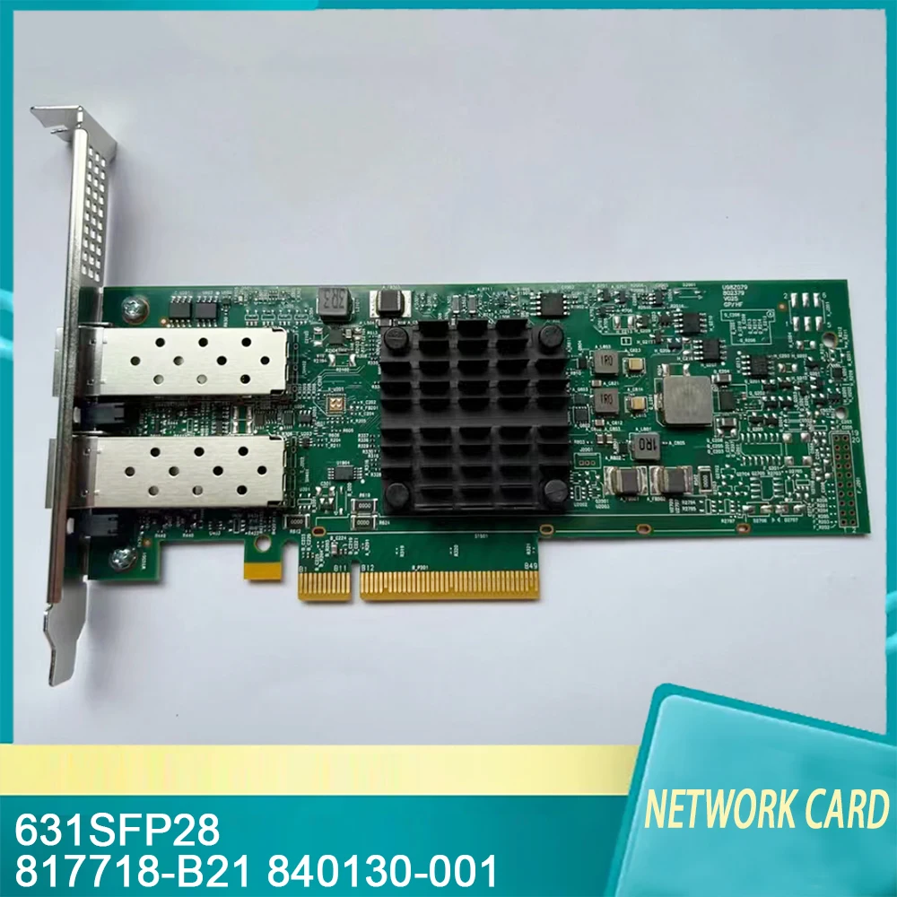 For HPE 631SFP28 817718-B21 840130-001 10G/25Gb Dual Port 10G Fiber Optic Network Card 10G and 25G
For HPE 631SFP28 817718-B21 840130-001 10G/25Gb Dual Port 10G Fiber Optic Network Card 10G and 25G